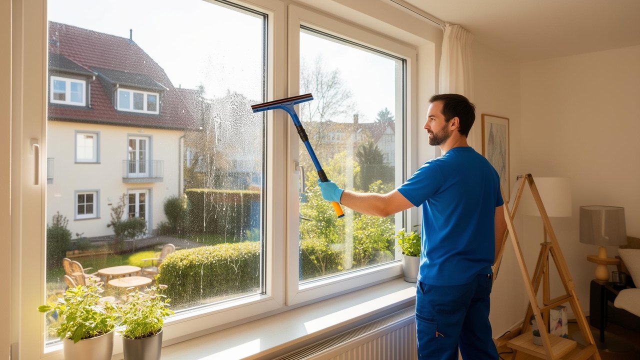 Streifenfreie Fensterreinigung für Privathaushalte in Würzburg